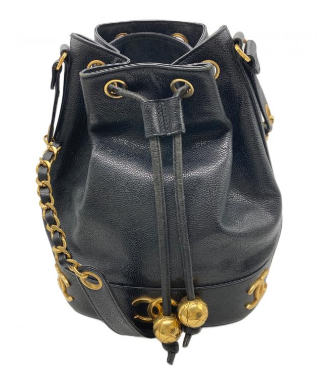 中古・古着通販】CHANEL (シャネル) ココマーク巾着ショルダーバッグ