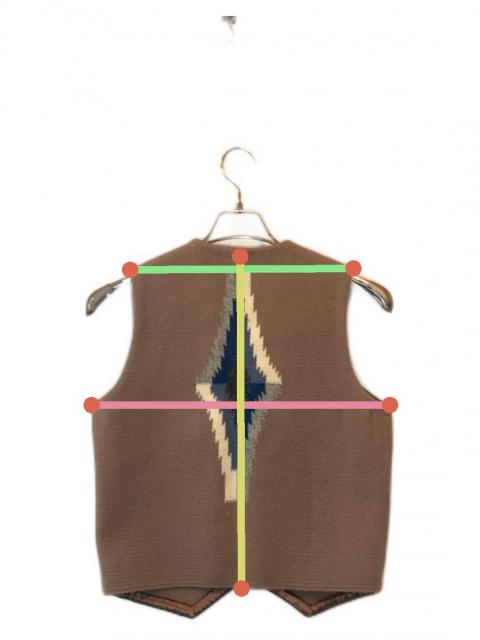 中古・古着通販】ORTEGA'S (オルテガ) チマヨベスト ブラウン サイズ