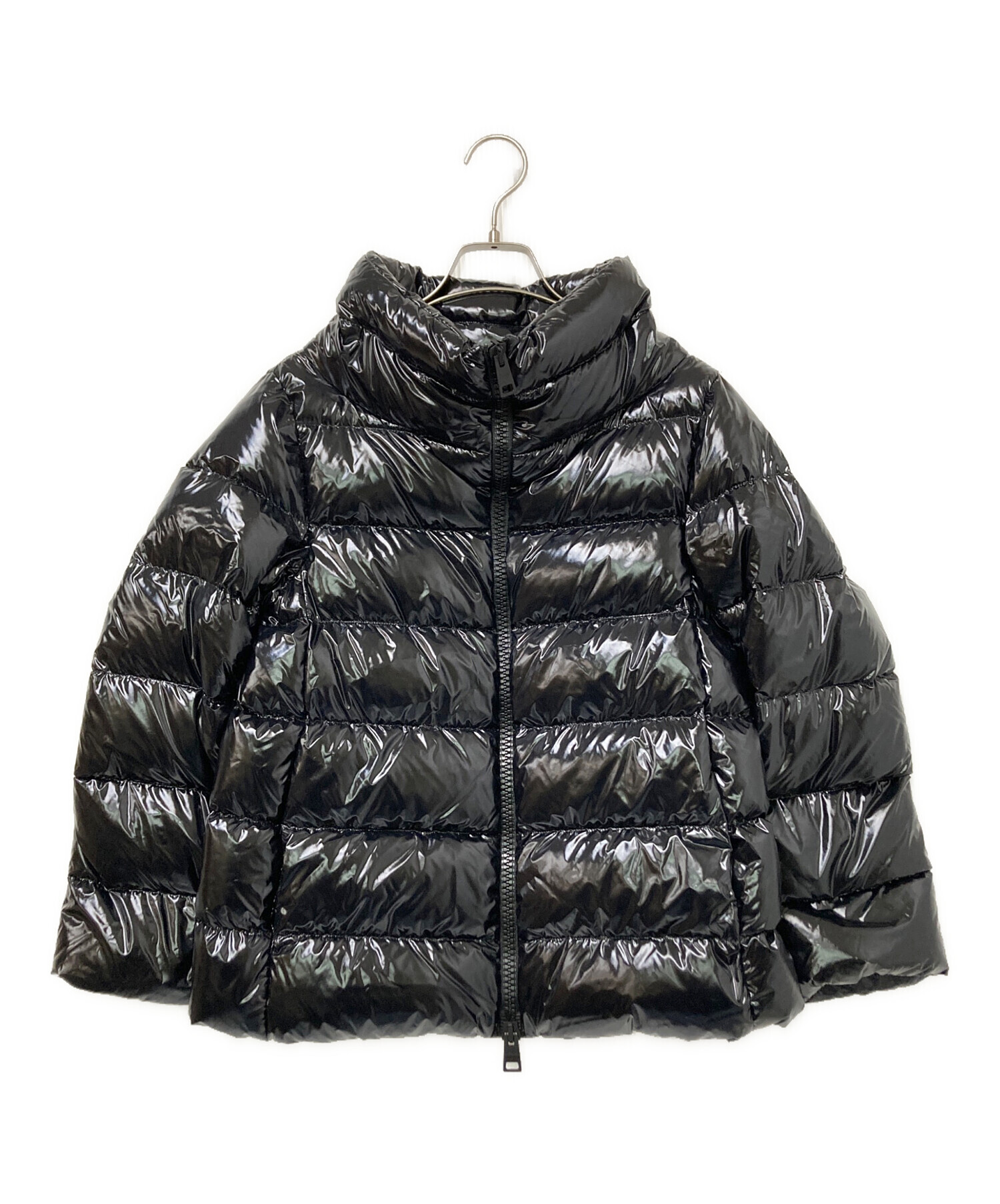 中古・古着通販】HERNO (ヘルノ) グロッシーダウンジャケット ブラック