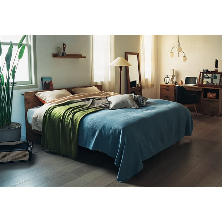 送料込】unico ADDAY ハイタイプ ダブルベッド