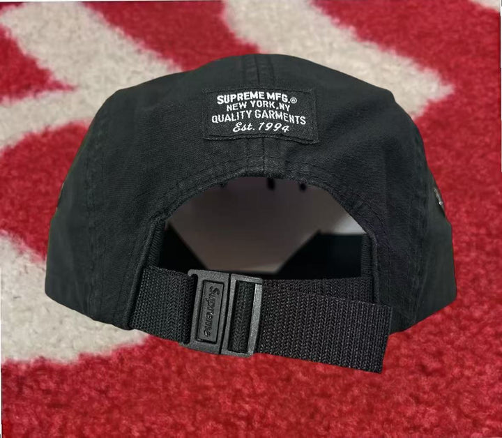 Supreme Military Camp Cap Black SS25 – UniqueHype