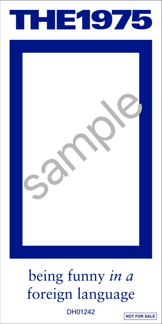 The 1975、10月リリース・アルバム『外国語での言葉遊び』CDショップ別