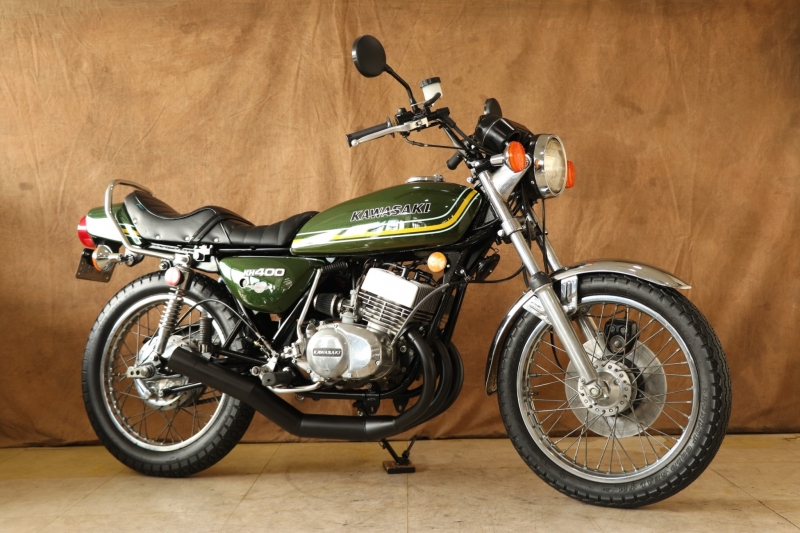 KH400(A3) '76 D.GREEN｜SOLD OUT｜旧車・絶版バイクならウエマツ