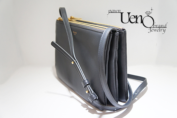 CELINE セリーヌ】 トリオスモールショルダーバッグ ラムスキン