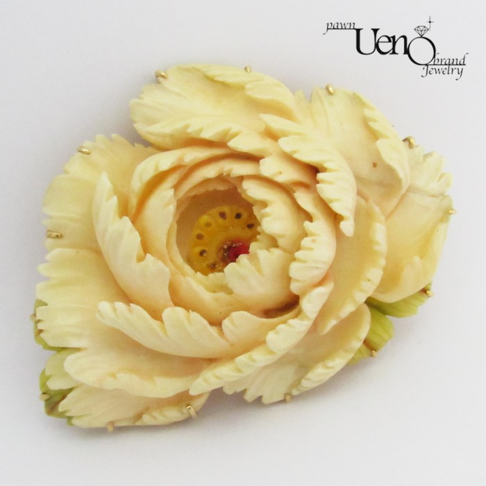 vintage】鯨歯 ブローチと素材まとめ売り ハンドメイドに！ vintage