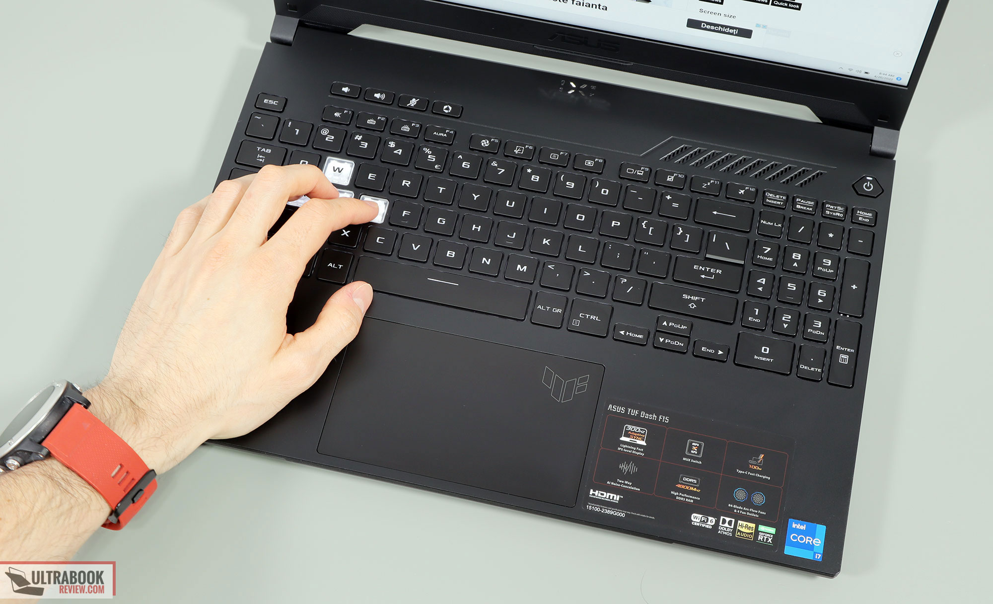 Asus TUF Dash F15 review (FX517ZM model - Core i7-12650H, RTX 3060)