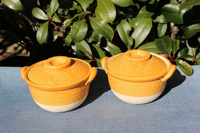 伊賀焼 長谷園 プチ土鍋 オレンジ うつわ家膳｜人気作家、窯元を中心と
