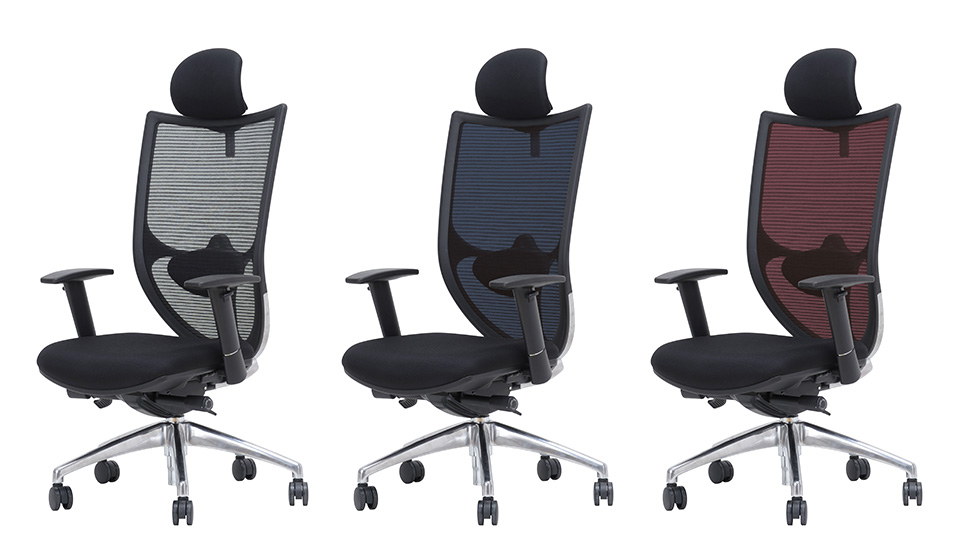 座り心地を追求したハイバックアームチェア、ラウンドアームチェア等