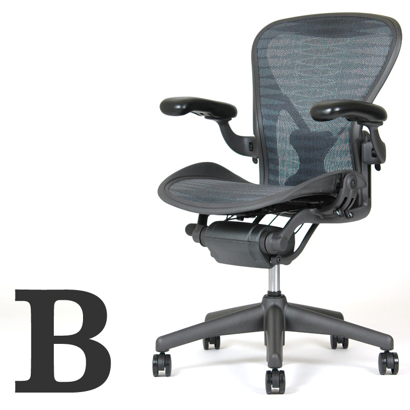 アーロンチェア グラファイトカラー ポスチャーフィット