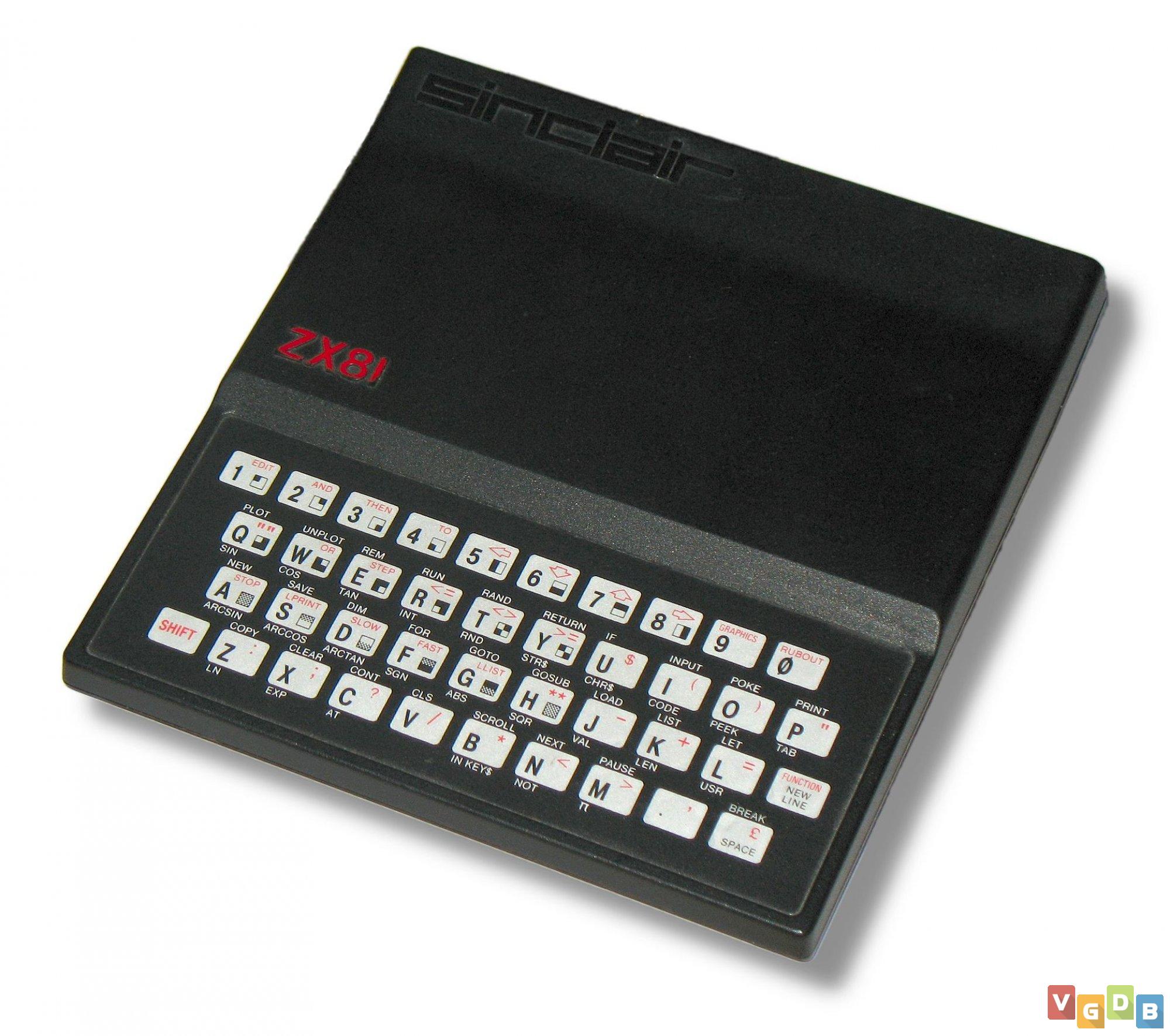 Sinclair ZX81 - VGDB - Vídeo Game Data Base