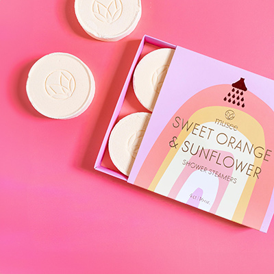 Musee Shower Steamers Sweet Orange & Sunflower - from Viviano