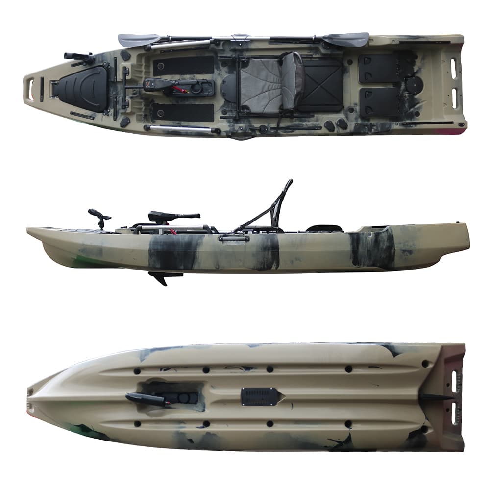 VK - 22 ORCA：釣り用の12.5フィートのシングルペダルカヤック- Vicking