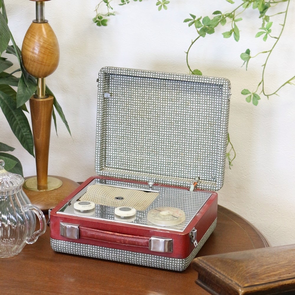 チェック柄がおしゃれで可愛い♪レトロなトランクケース型の