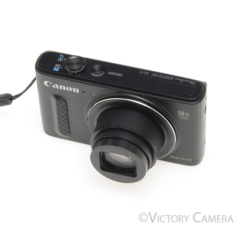 Canon PowerShot SX610 HS 20.2MP Black Digital Point & Shoot Camera [EX