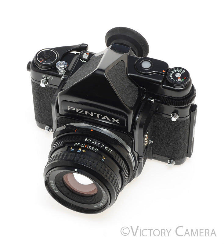 Pentax 6x7 67 MLU Camera w/ Metered Prism, 90mm f2.8 Lens -New Seals-