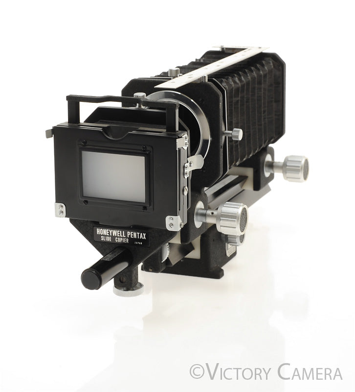 Pentax Honeywell Macro Auto Bellows w/ Slide Copier for M42 Screw [EXC