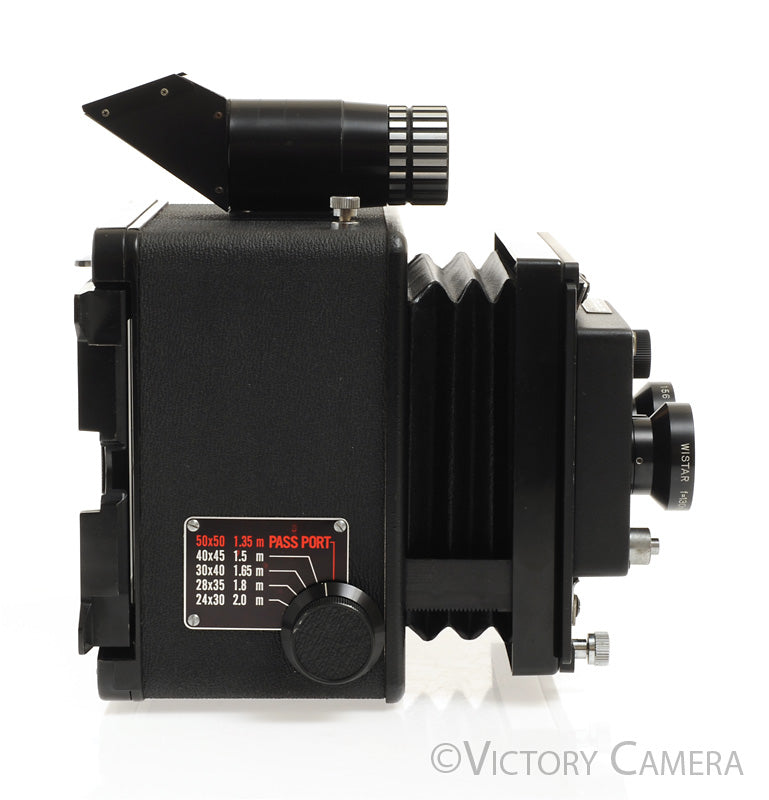 Wista 4x5 Passport Camera with Dual 130mm f5.6 Lenses [EX-]