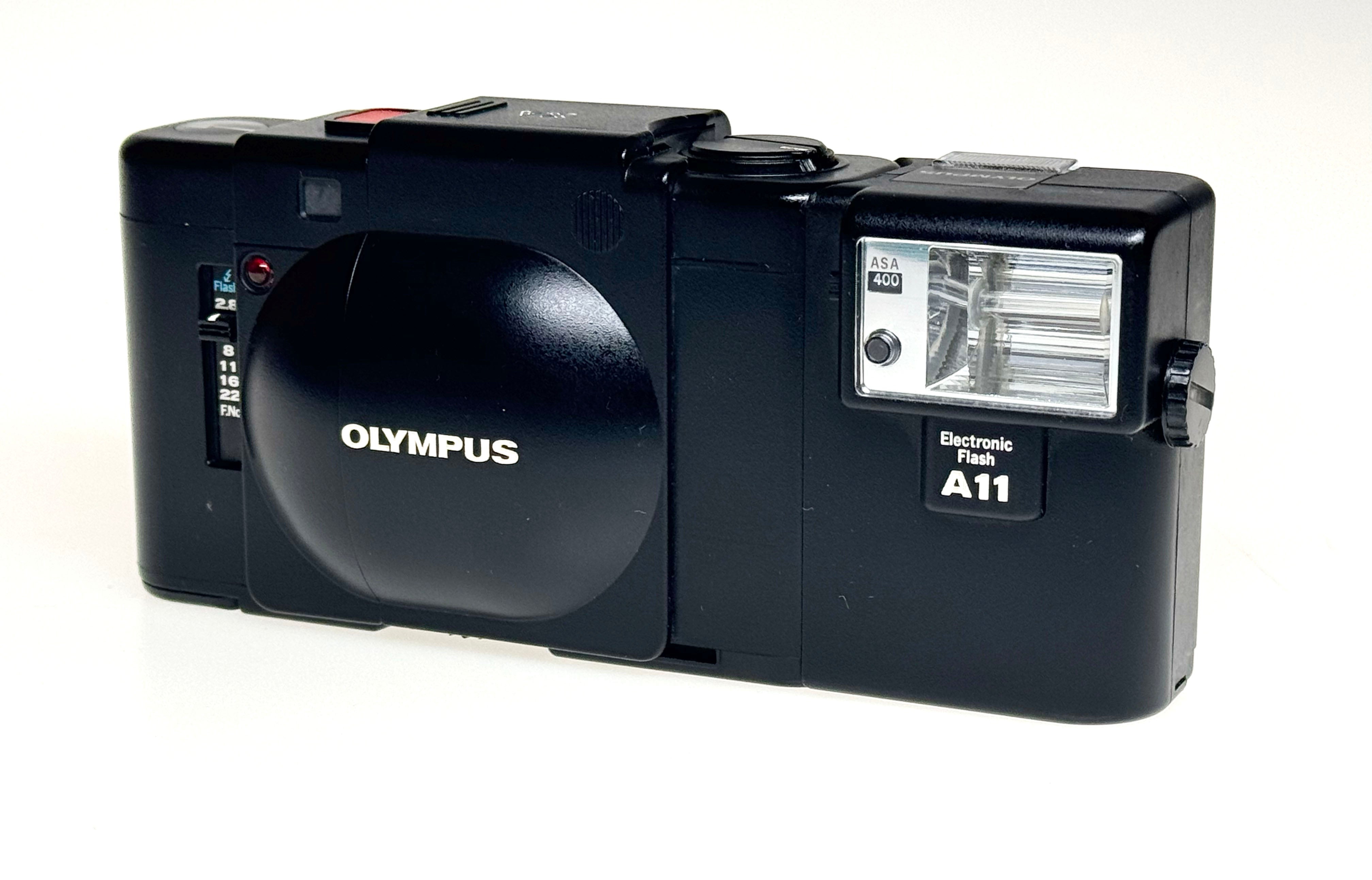 Vintage Olympus XA Rangefinder with A11 Flash (Vg)