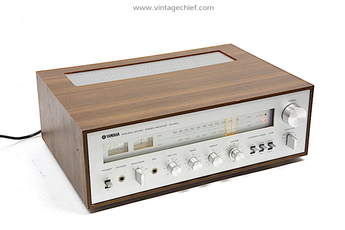 Vintage Yamaha CR-400 Receiver - Wooden Case