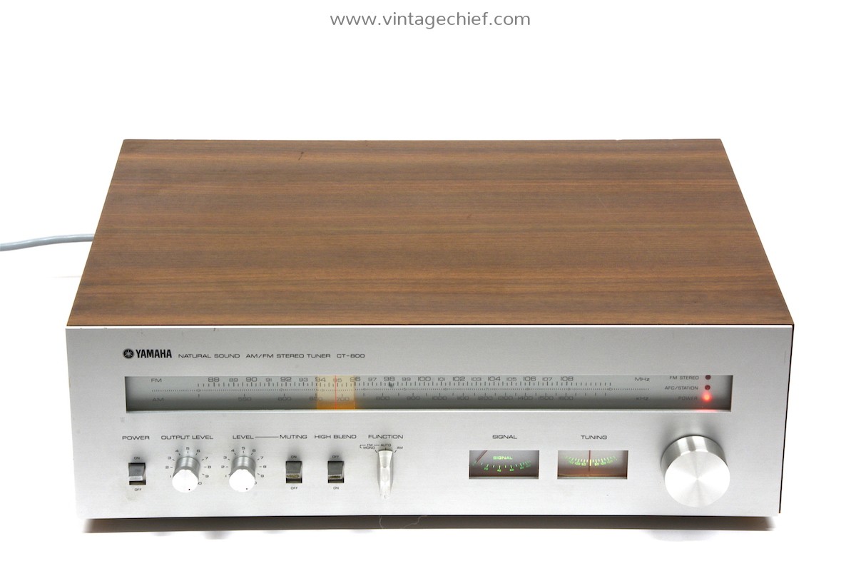 Yamaha CT-800 FM AM Tuner | Wooden Case | Vintage | Radio