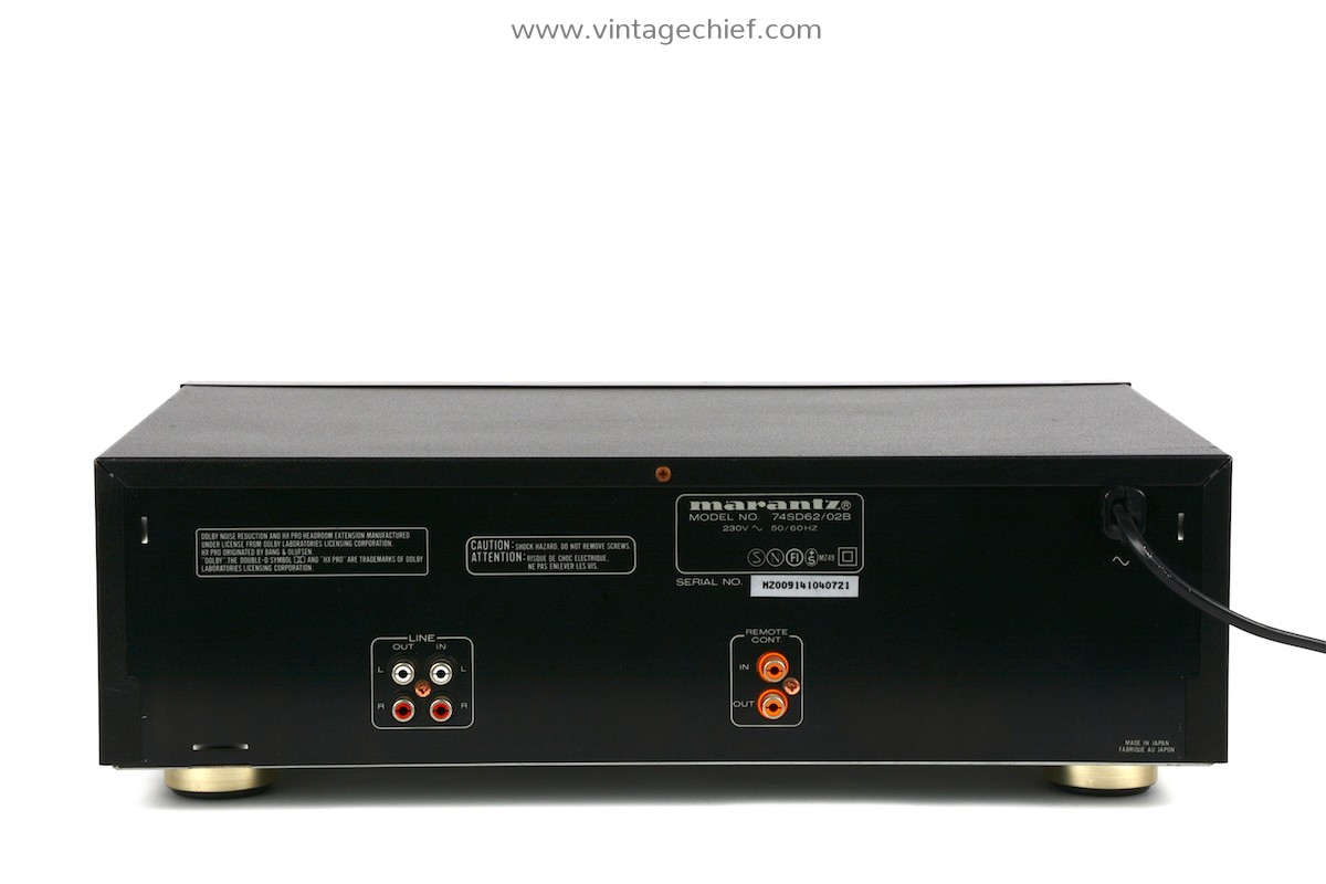 Audiophile Marantz SD-62 Cassette Deck | 3 Head Tape Deck