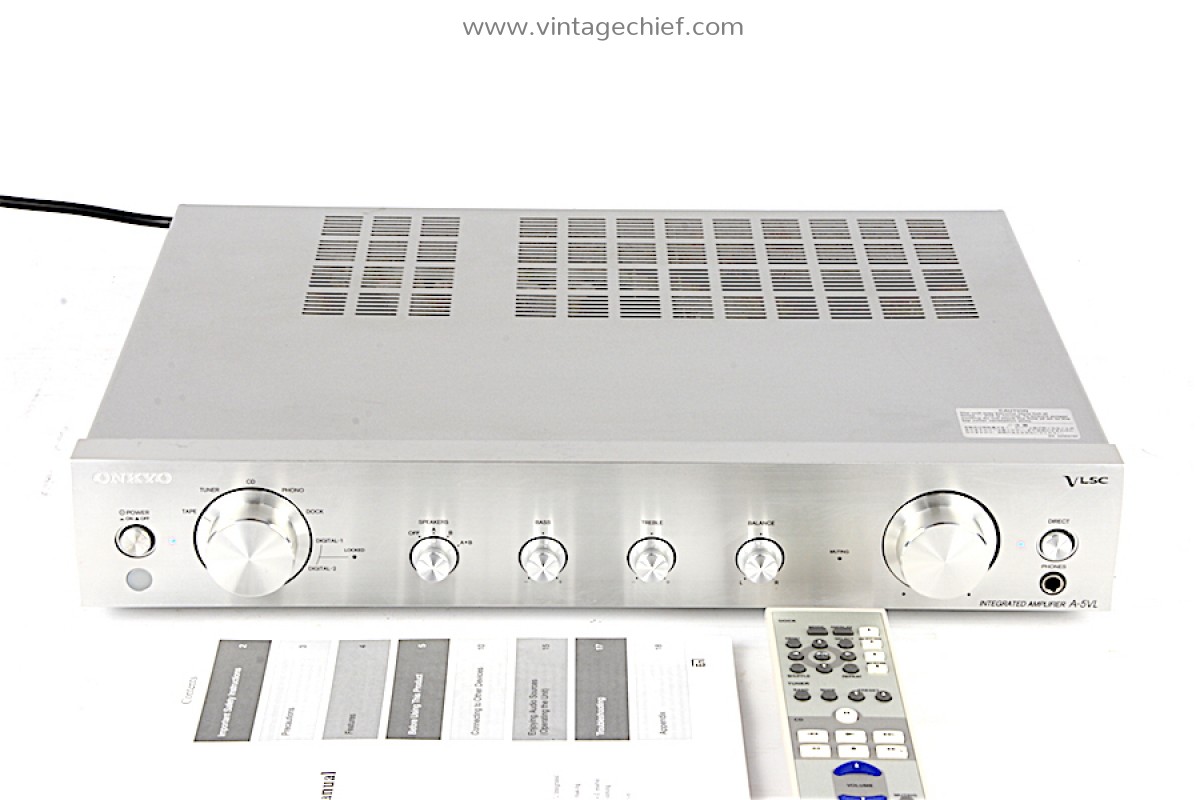 Onkyo A-5VL Dual Mono Amplifier | Built-In DAC | Phono MM MC