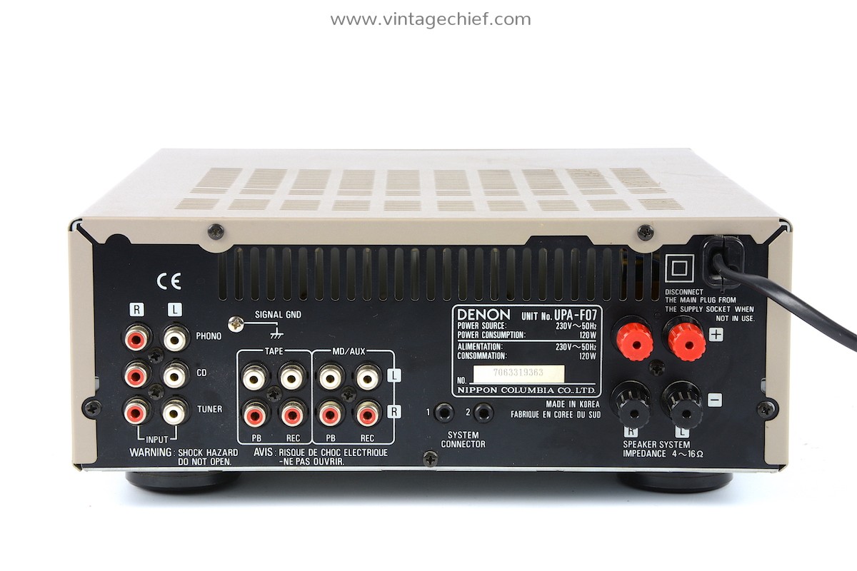 Denon UPA-F07 Amplifier | Champagne | Stereo | Phono