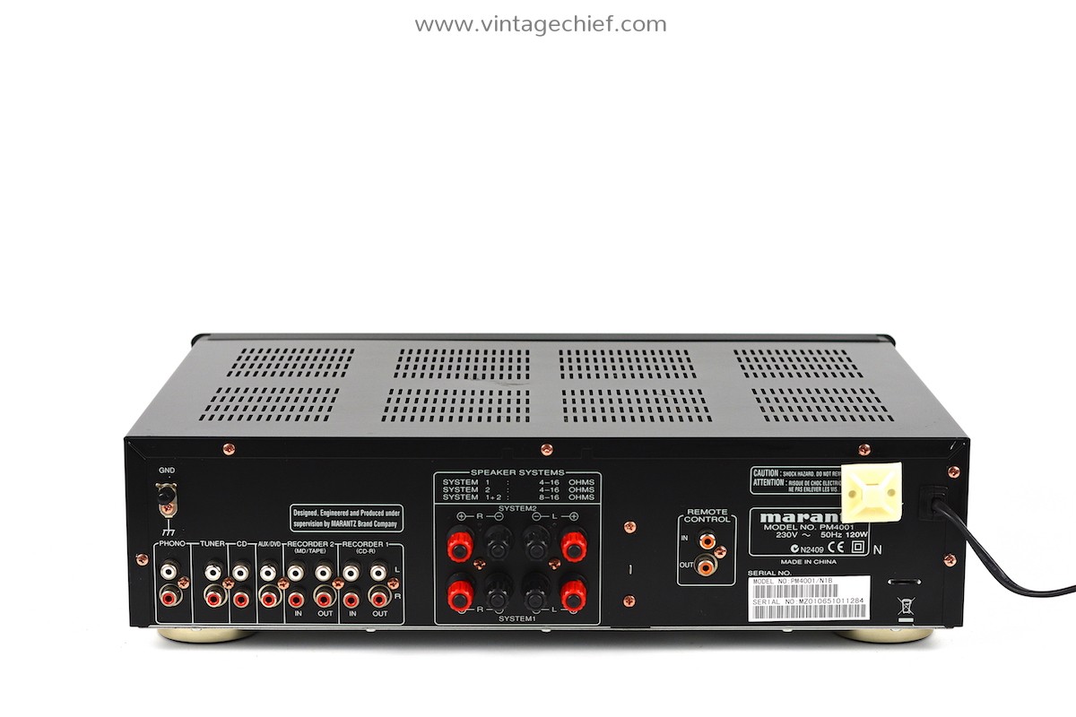 Marantz PM4001 Amplifier | Phono | Stereo | Tone Control | Black