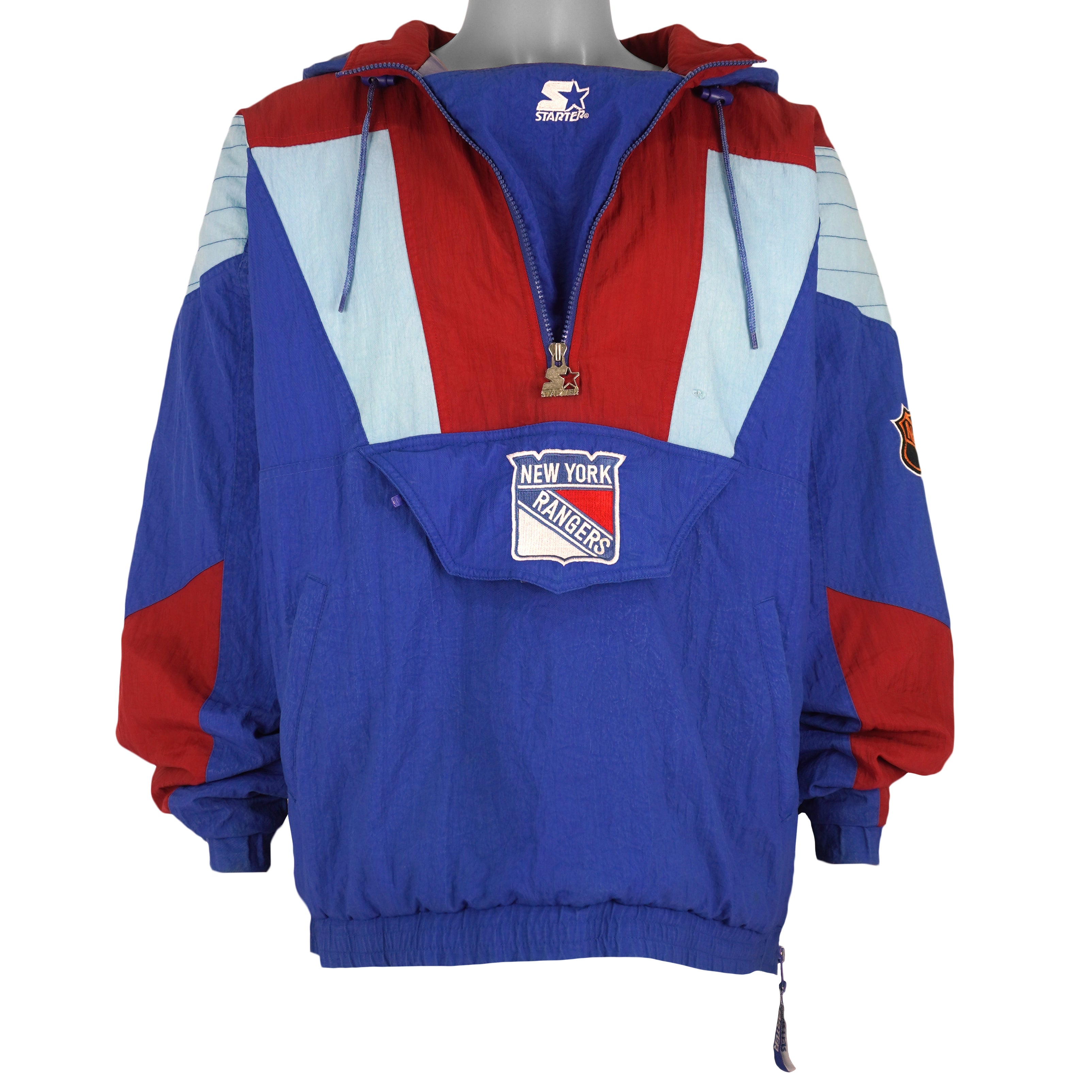 Vintage Starter - New York Rangers Hooded Jacket 1990s X-Large