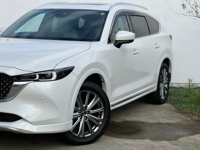 マツダ CX-8 XD ExclusiveMode サンルーフ アイボリーレザーシート 前