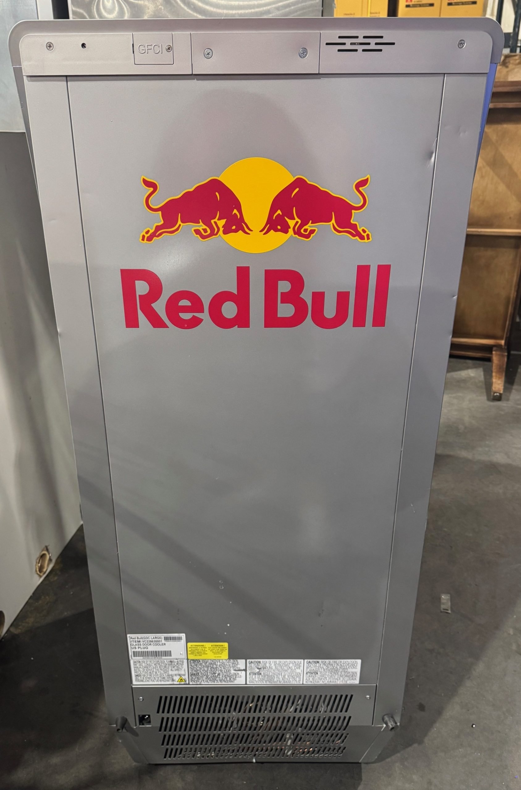 RED BULL GLASS DOOR 5 TIER REFRIGERATED MERCHANDISER COOLER