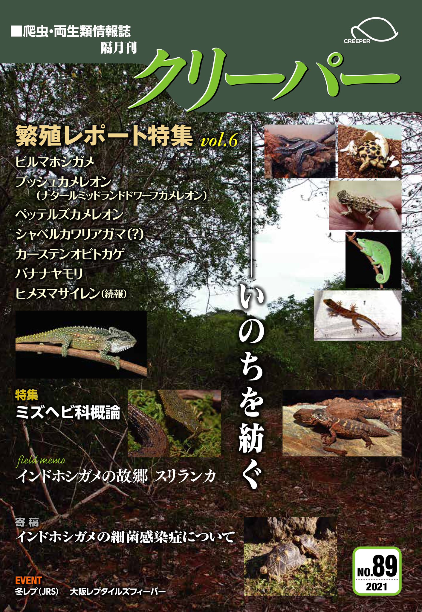 CREEPER（クリーパー） NO.89 繫殖レポート特集 vol.6