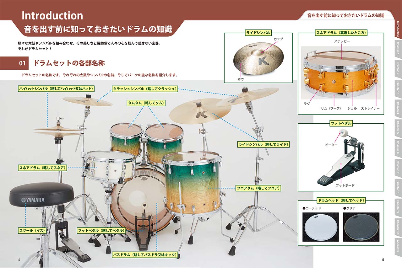ヤマハ】 ドラムの教科書 DVD&CD付 - 教則本+その他 ドラム | ヤマハの