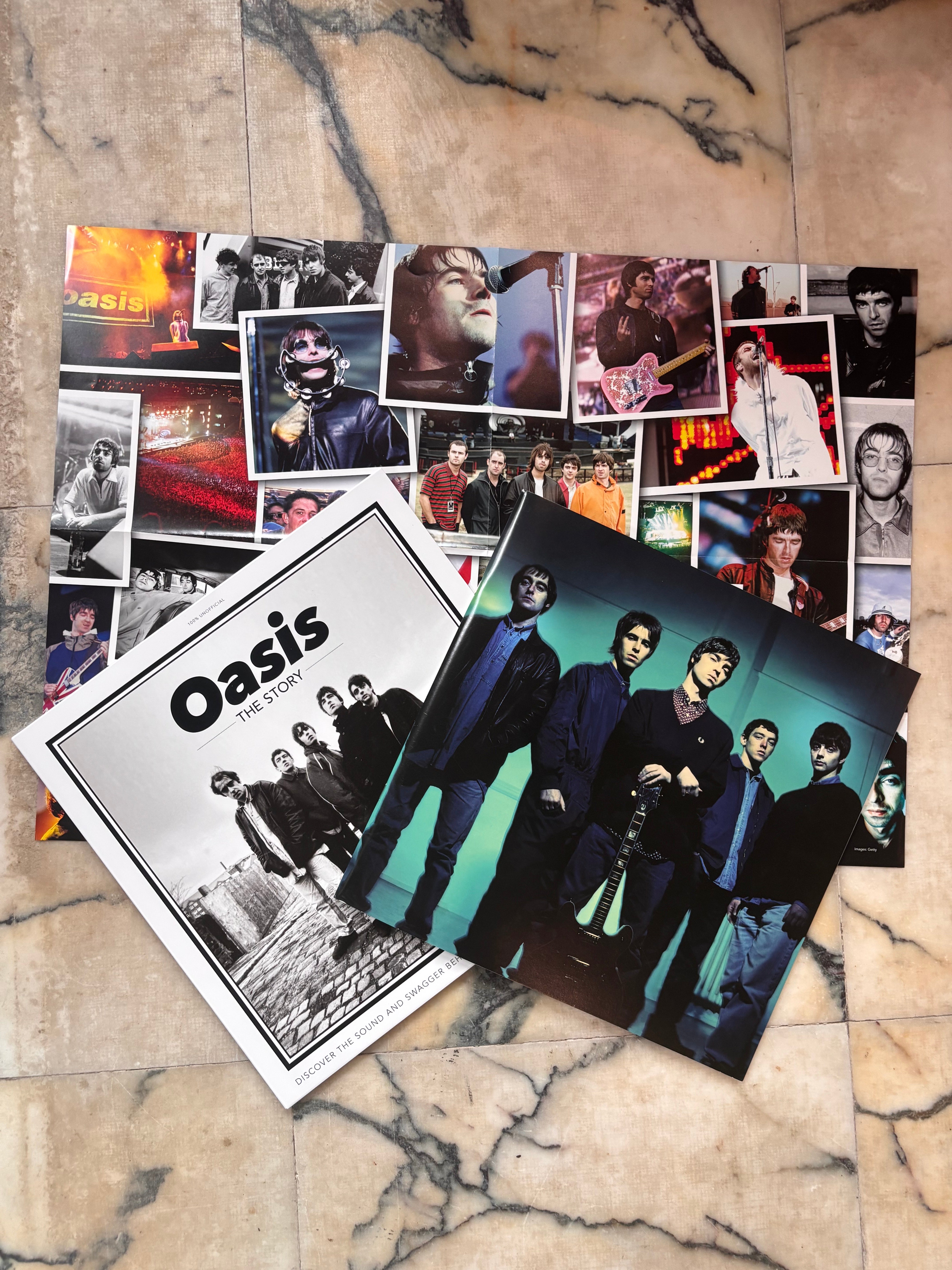 OASIS - THE STORY - 68 Page Book & Double Sided A2 Poster (June