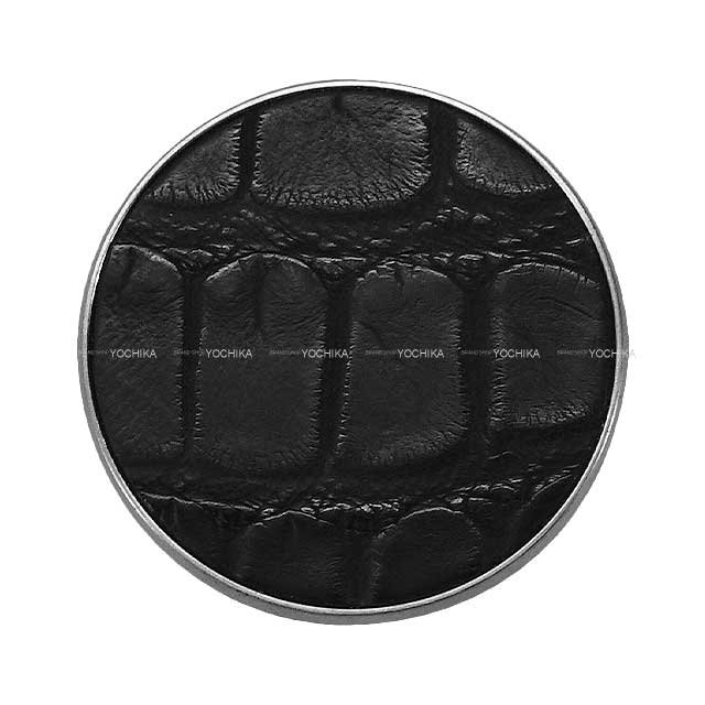 HERMES エルメス ブローチ リヴァプール GM 黒 (ブラック