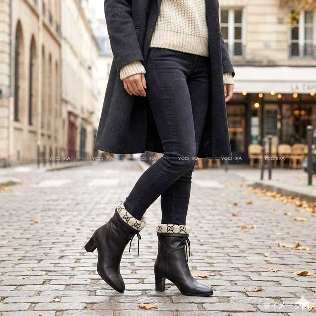 渋谷並木橋店】2023年春夏 GUCCI グッチ ブーツ ショート GG柄アンクル