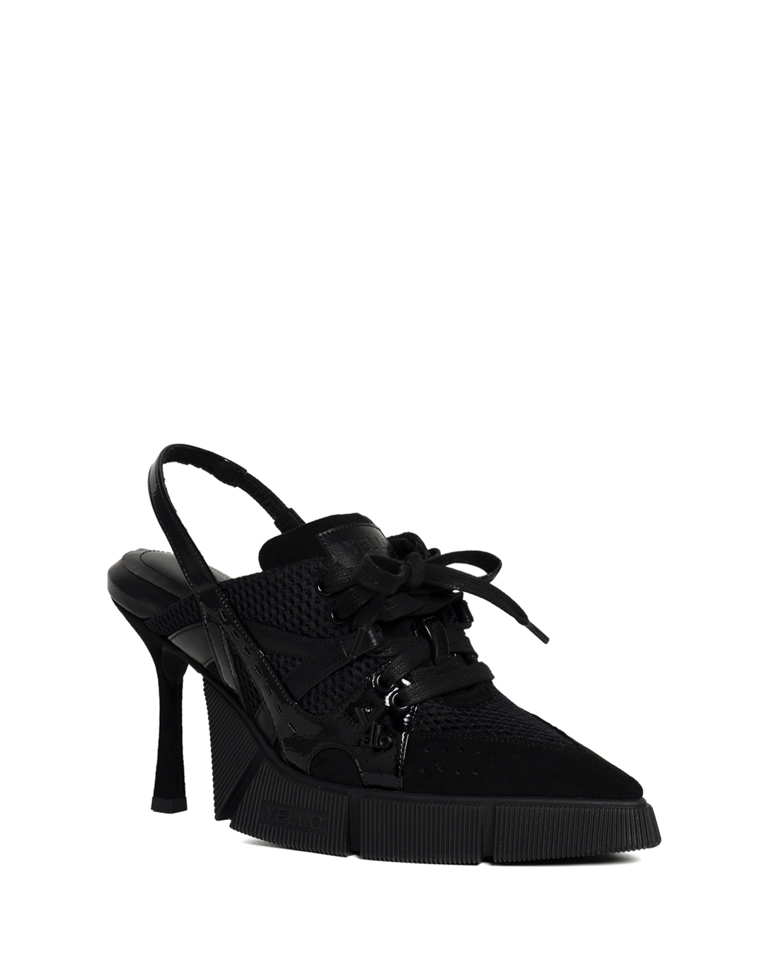 YELLO / JET BLACK SNEAKER MULES
