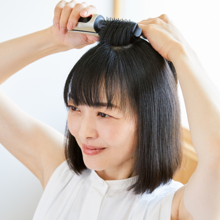 ショートヘアやボブスタイルのボリュームアップに「ヘアボリューマー
