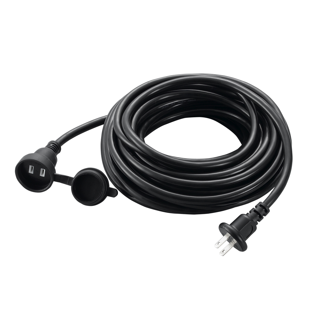 防雨型延長コード1個口10mブラック｜YAZAWA CORPORATION