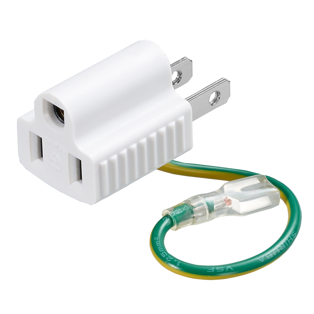 L型プラグアダプター縦黒1個口｜YAZAWA CORPORATION