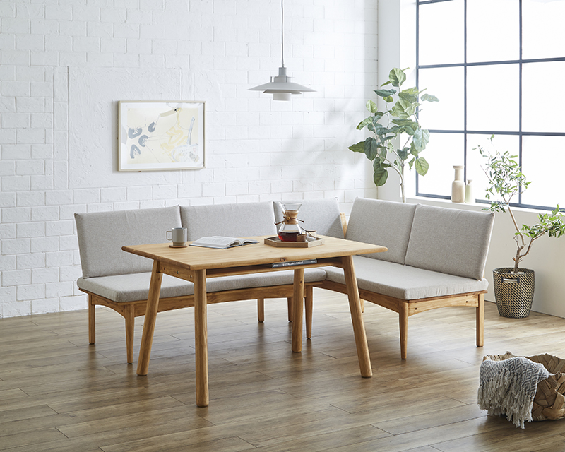 ワイド 118cmパイン 無垢材 ダイニングテーブル ナチュラル ワイド