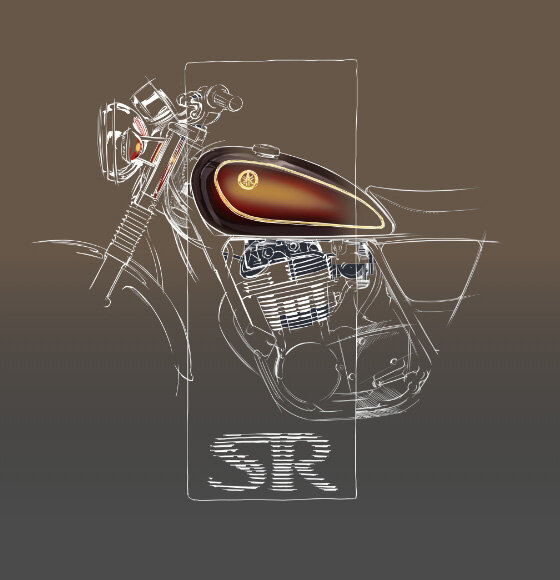 1月10日まで受注期間延長】 流麗なタッチで描かれたイラストでヤマハの