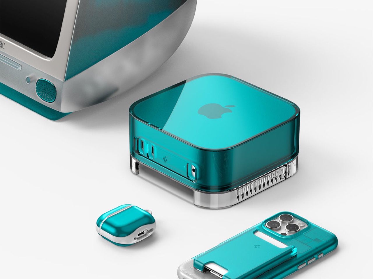 This transparent Spigen shell turns your Mac mini into a tiny iMac