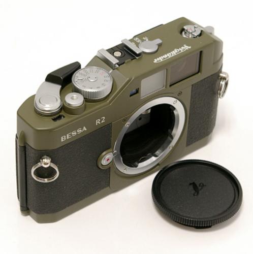 販売済み 中古 フォクトレンダー ベッサ R2 オリーブ ボディ (BESSA-R2
