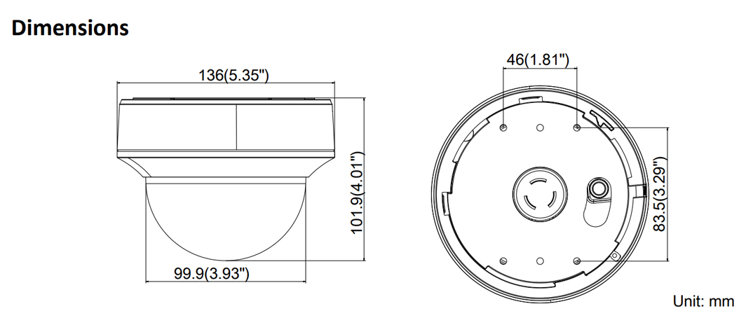 DS-2CE56D7T-ITZ 2MP電動VFレンズ・赤外線搭載HD-TVIドーム型防犯