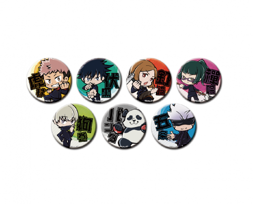 呪術廻戦 トレーディング缶バッジ (あそびファクトリーデフォルメ