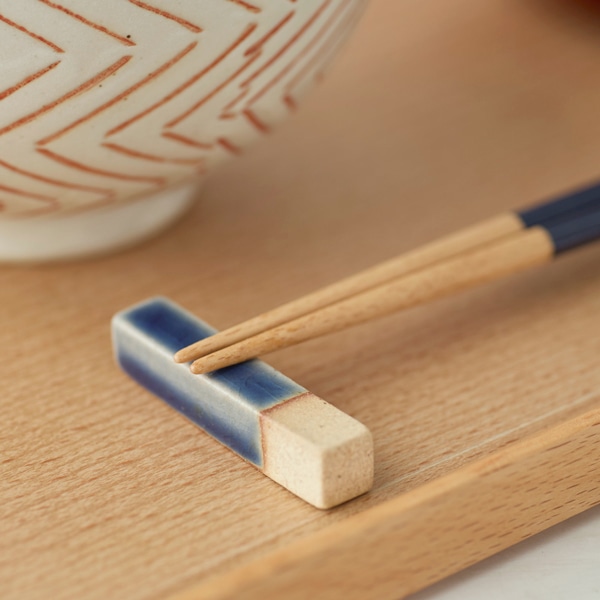 食洗機対応箸 塗分箸置きセット 桐箱入｜お箸・箸置き｜料理家 栗原