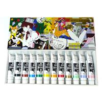 ターナー アクリルガッシュ 12色セット ノーブルセットN13B (筆3本入