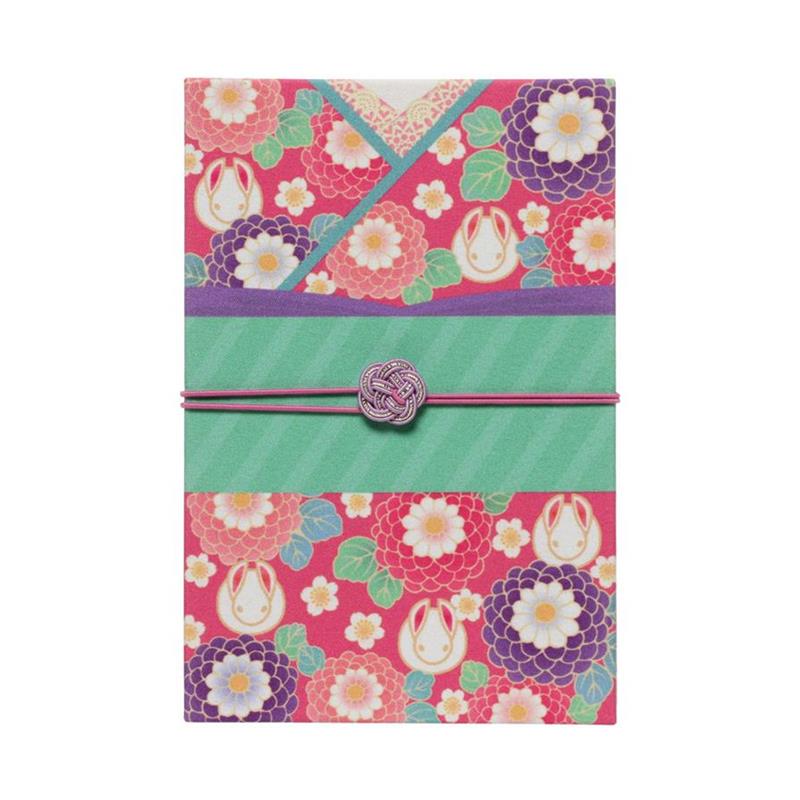 御朱印帳 集印帳 はんなり着物 華うさぎ (はなうさぎ) 160×109mm 蛇腹