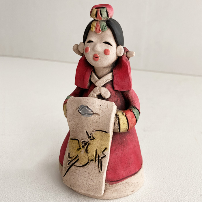 幸福の韓国婚礼土器人形 木・わら細工・民芸品 夢市場本店【韓国